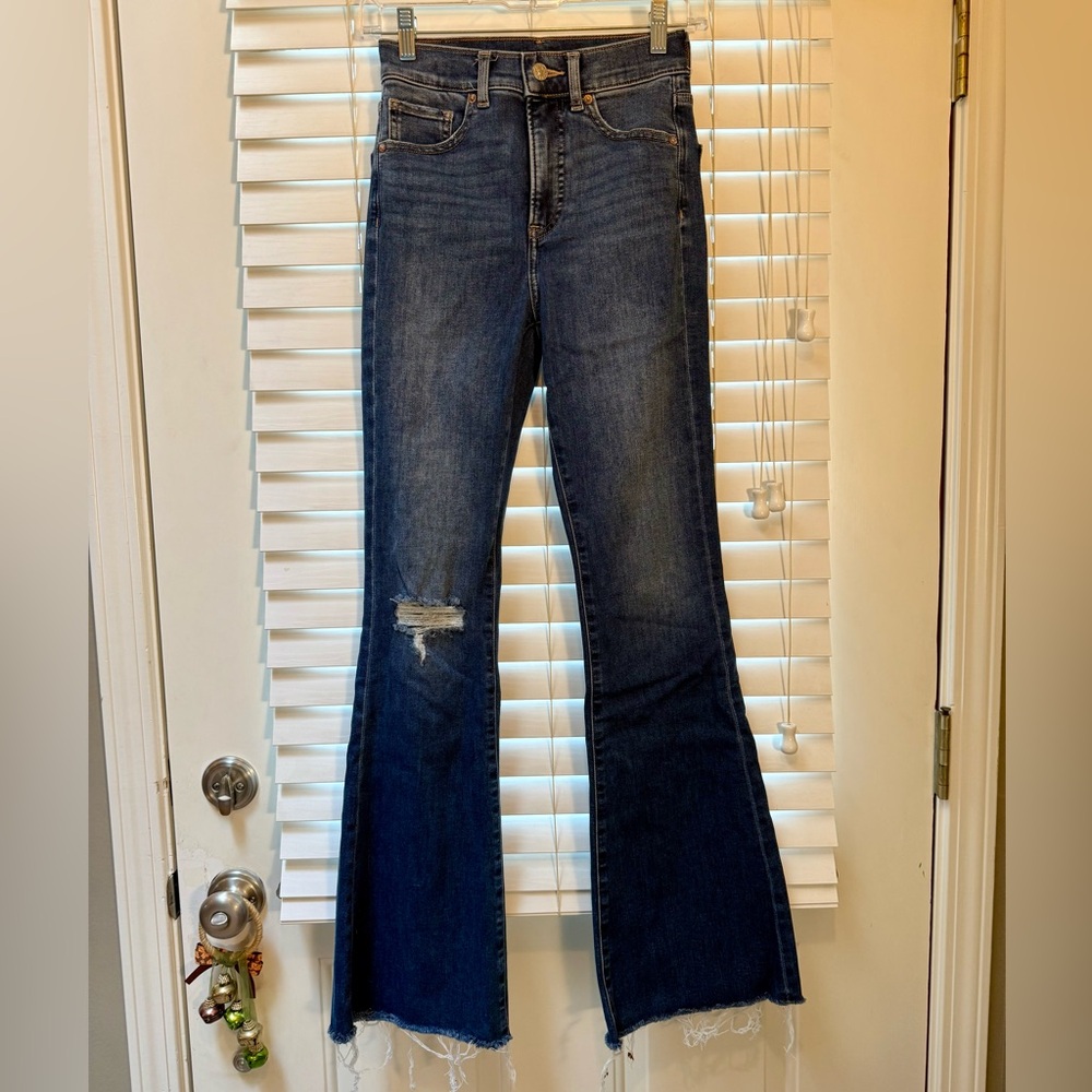 Express High Rise Flare Jeans